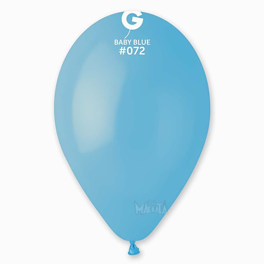Пастелни балони в бебешко син цвят G110 - 5бр