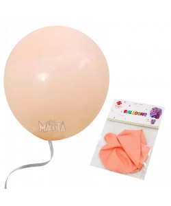 Пакет балони Макарон - Джъмбо в цвят праскова