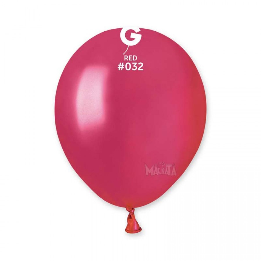 Балони металик в светло червен цвят AM50 - 10бр