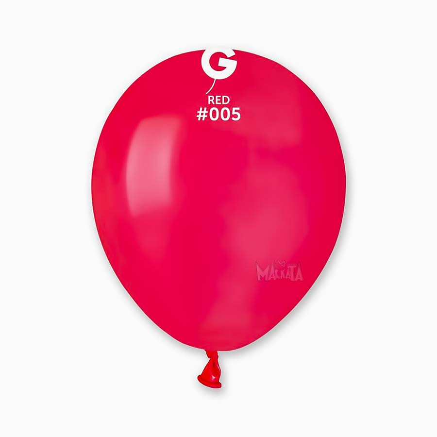 Пастелни балони в светлочервен цвят А50 - 10бр