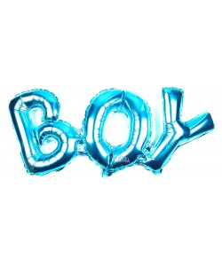 Фолиев балон надпис за бебе момче - Boy