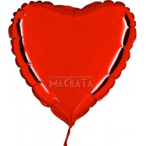 Фолиев балон - Голямо червено сърце