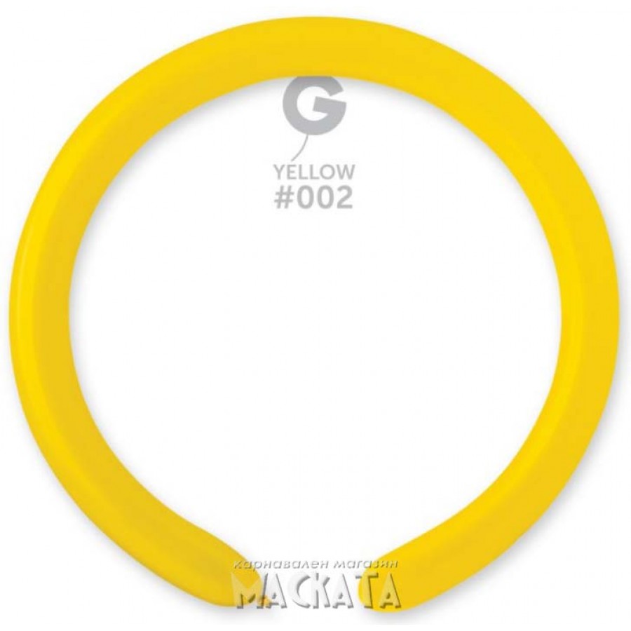 Моделиращи балони в жълт цвят - 5бр