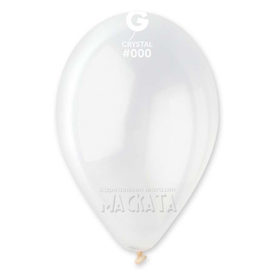 Пастелни прозрачни балони G110 - 5бр