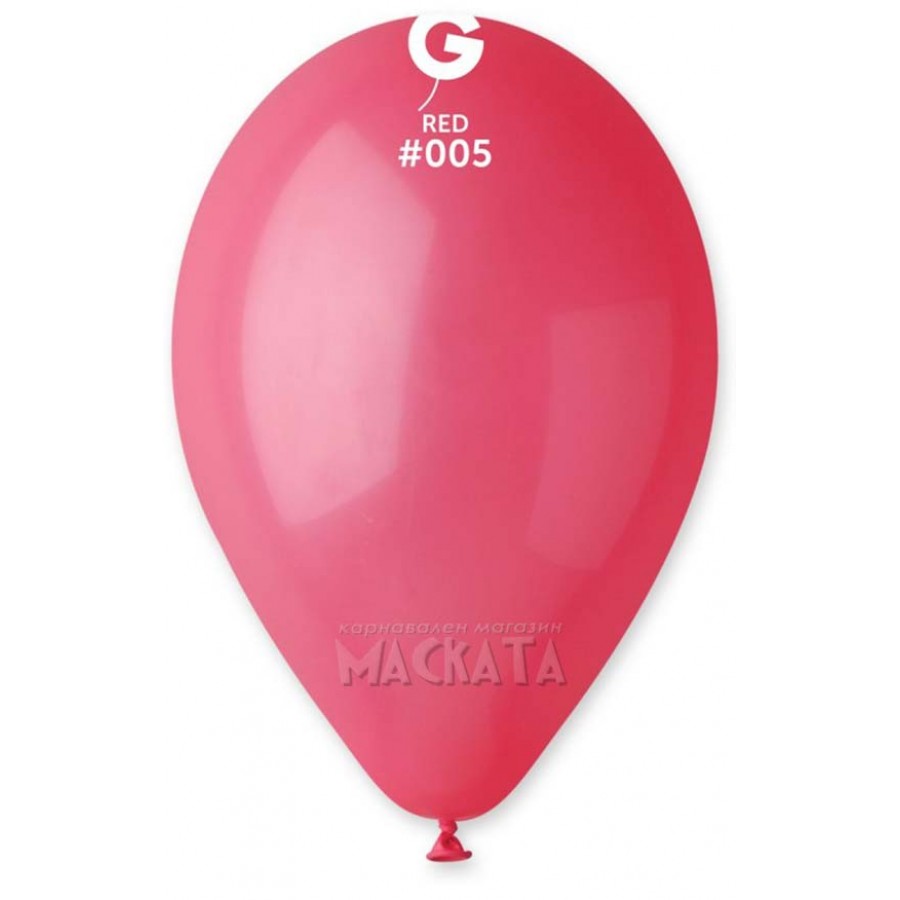 Пастелни балони в светлочервен цвят G110 - 5бр