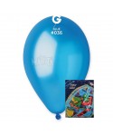 Пакет балони металик в син цвят GM110 100бр