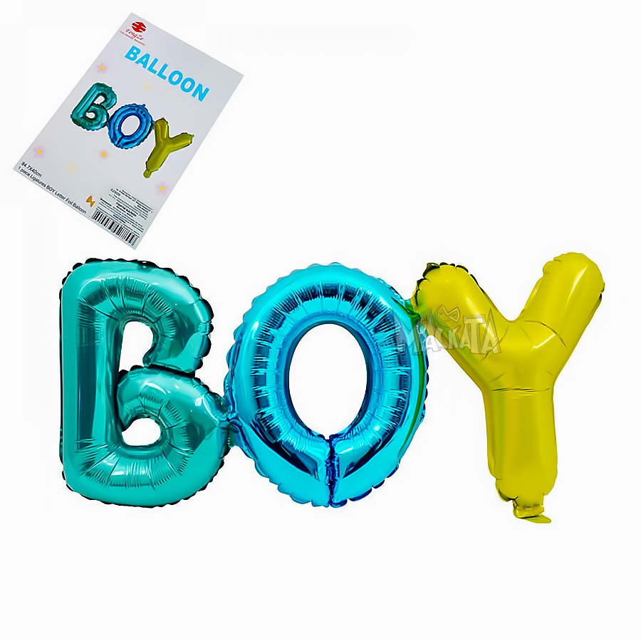 Фолиев балон надпис за бебе момче - Boy