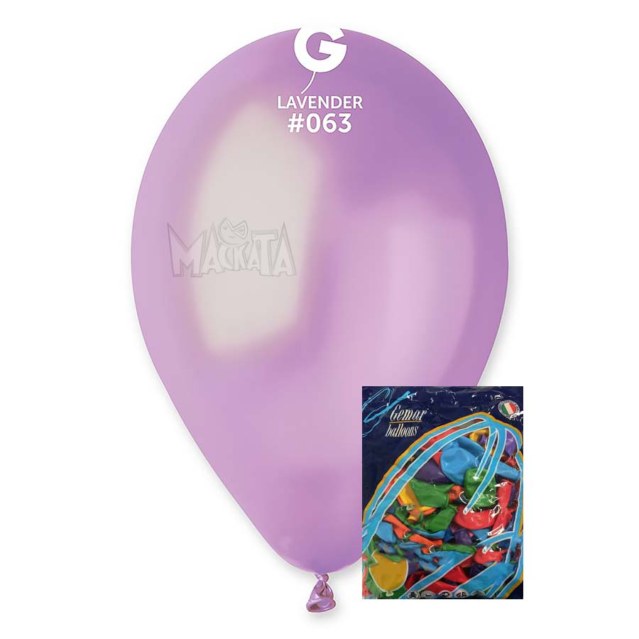 Пакет балони металик в лилав цвят GM110 100бр