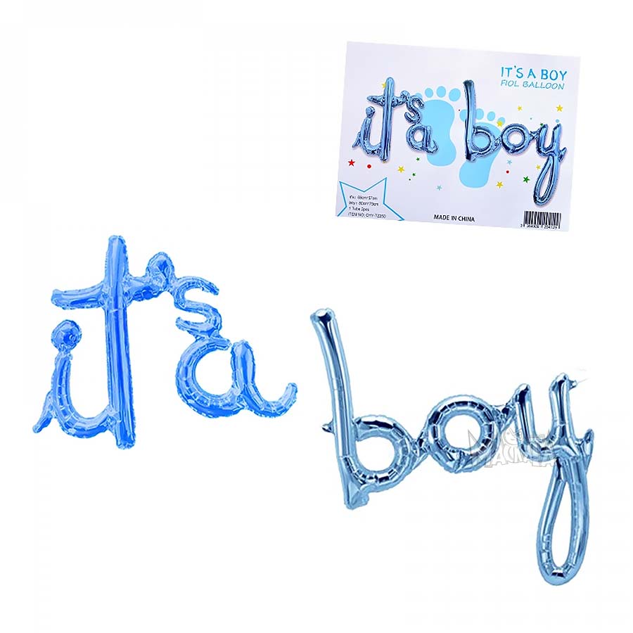 Фолиев балон - Надпис It`s a boy Фолиев балон - Надпис It`s a boy