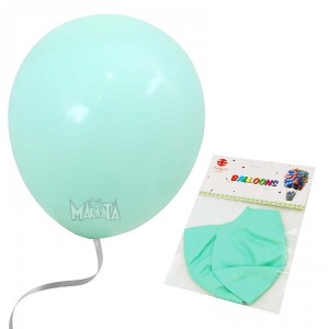 Пакет балони Макарон - Джъмбо в цвят аквамарин