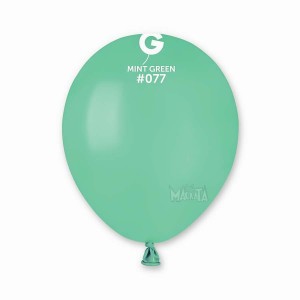 Пастелни балони в цвят мента А50 - 10бр