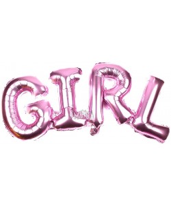 Фолиев балон надпис за бебе момиче - Girl