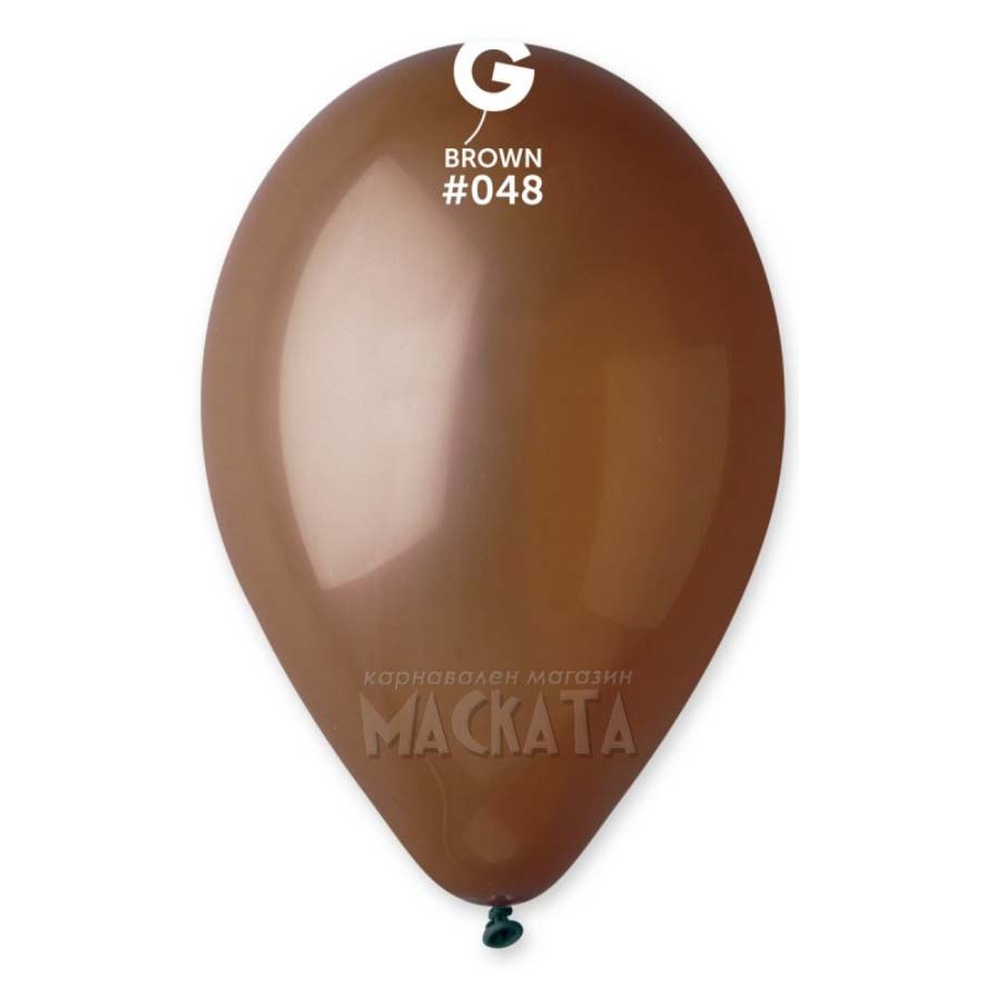 Пастелни балони в кафяв цвят G110 -  5бр