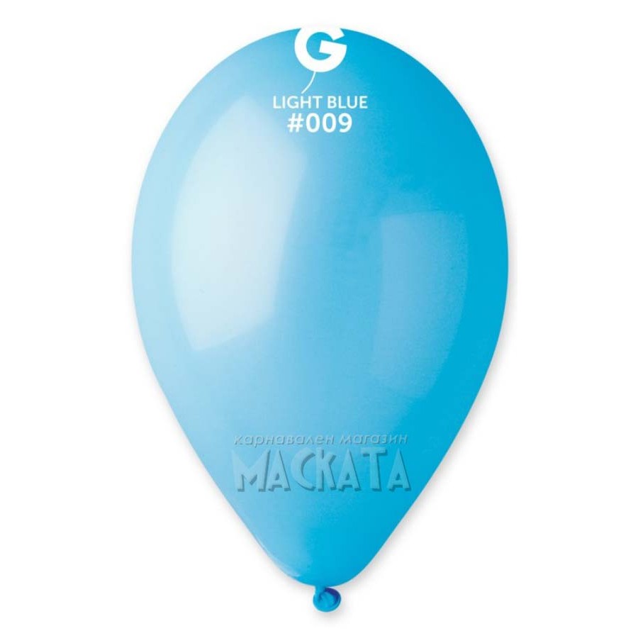 Пастелни балони в светлосин цвят G110 - 5бр