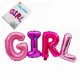 Фолиев балон надпис за бебе момиче - Girl