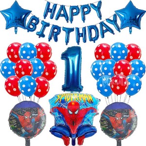 Парти сет от балони Спайдърмен Happy Birthday - 39бр
