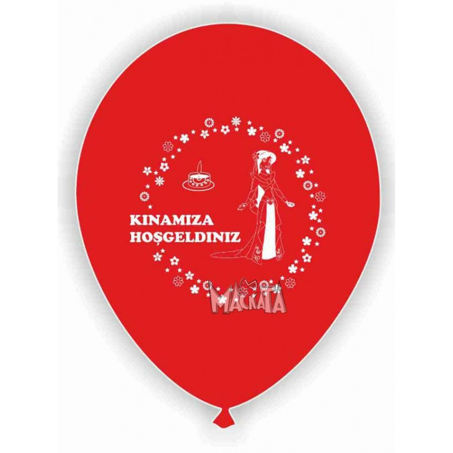 Балони с щампа за Къна Геджеси - Kinamiza Hoşgeldiniz 5бр