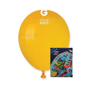 Пакет балони в тъмножълт цвят А50 100бр