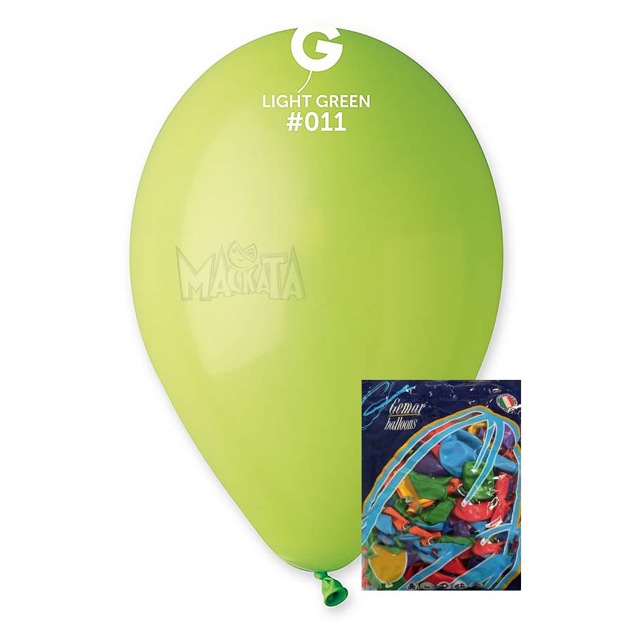 Пакет балони в светлозелен цвят G110 100бр