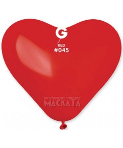 Балони червени сърца 16см - 5бр