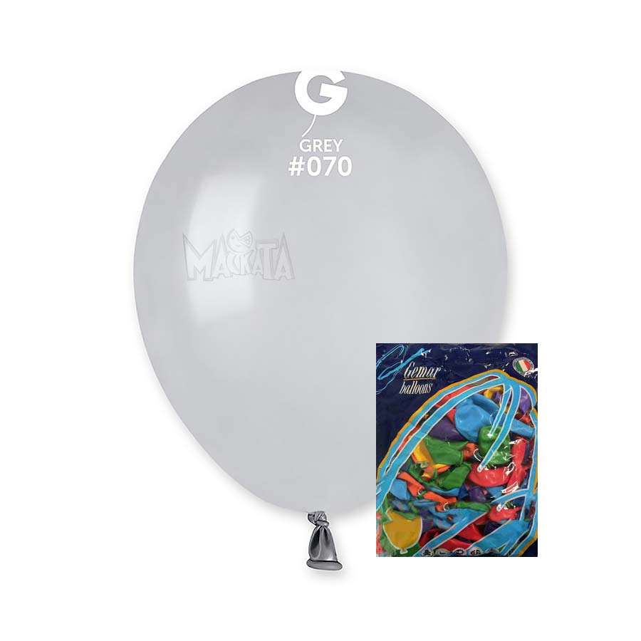 Пакет балони в сив цвят А50 100бр.