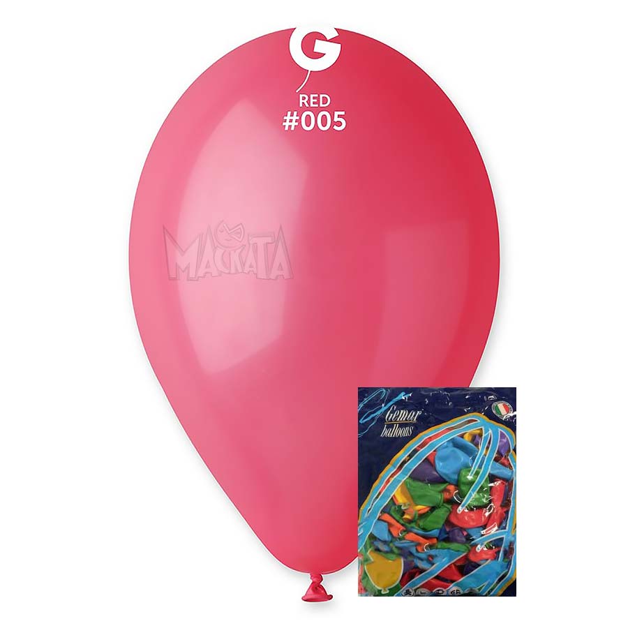 Пакет балони в светло червен цвят G110 100бр