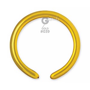 Моделиращи балони цвят златен металик - 5бр