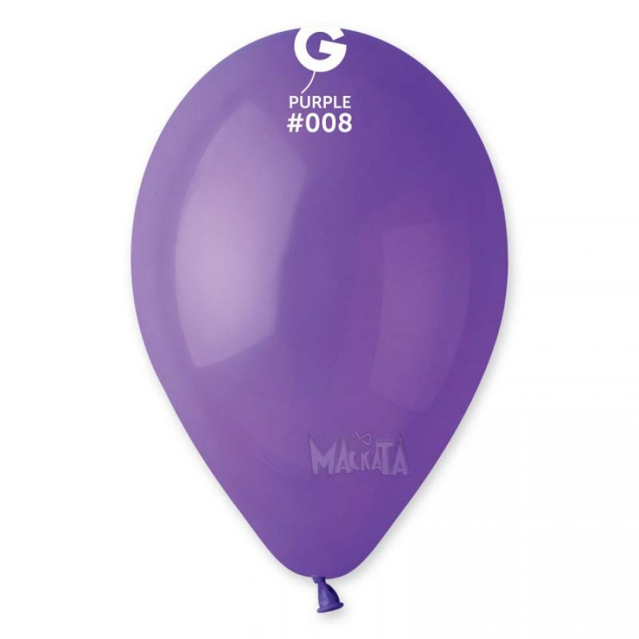 Пастелни балони в лилав цвят G110 - 5бр