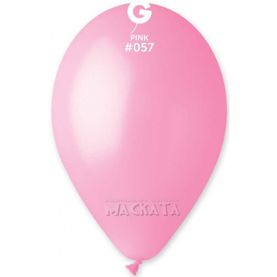Пастелни балони в светлорозов цвят G110 - 5бр