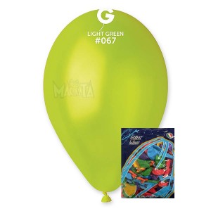 Пакет балони металик в светлозелен цвят GM90 100бр