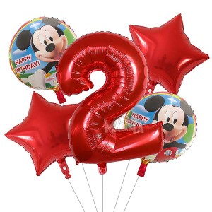 Парти сет от балони Мики Маус - 5бр
