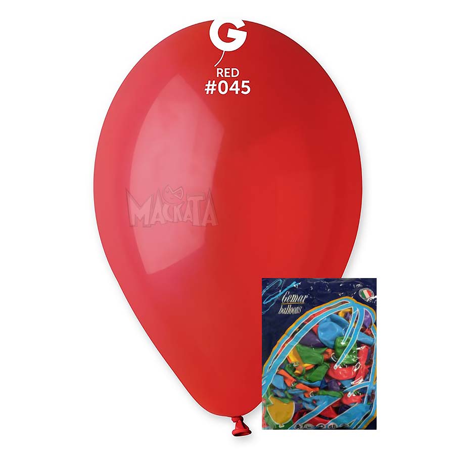Пакет балони в червен цвят G110 100бр