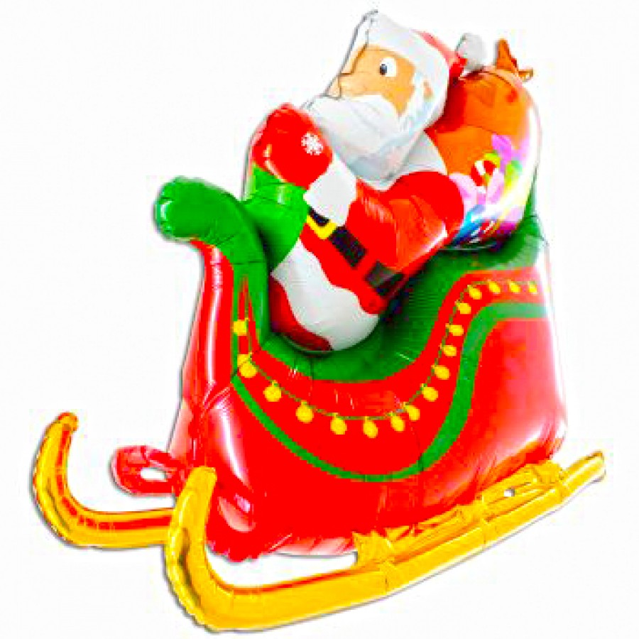 Фолиев балон - Дядо Коледа с шейна