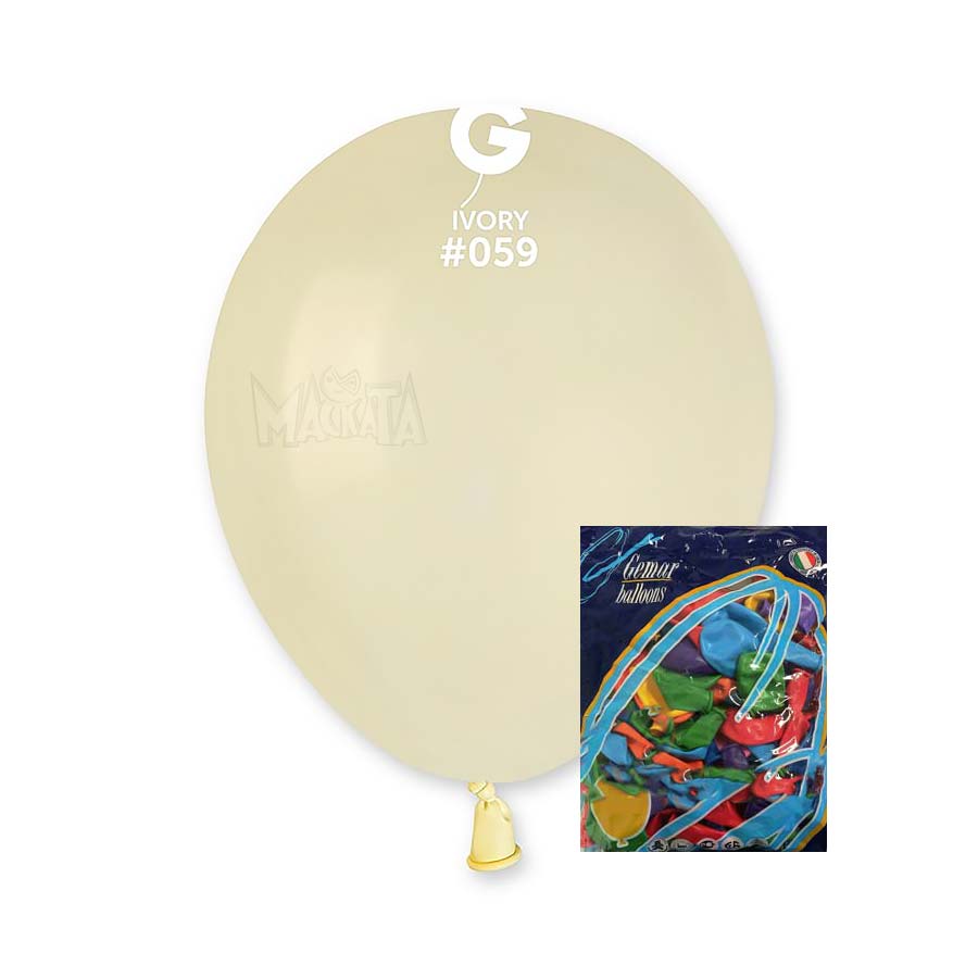 Пакет балони в цвят слонова кост А50 100бр