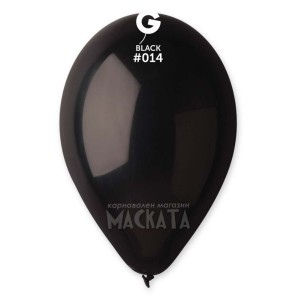 Пастелни балони в черен цвят G90 - 5бр