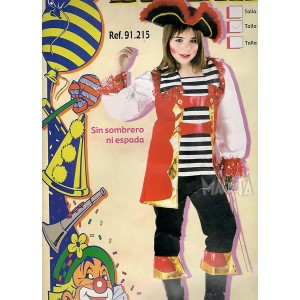 Детски костюм за момиче - пиратски главатар