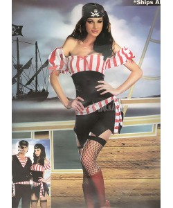 Карнавален дамски костюм секси пиратка