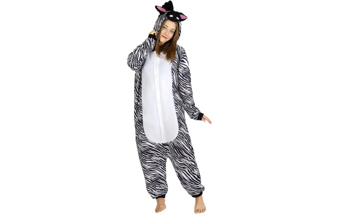 Костюм onesie  зебра