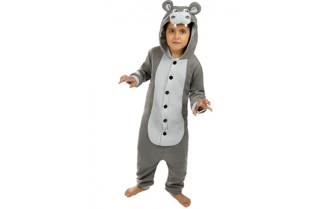 Детски костюм onesie  хипопотам