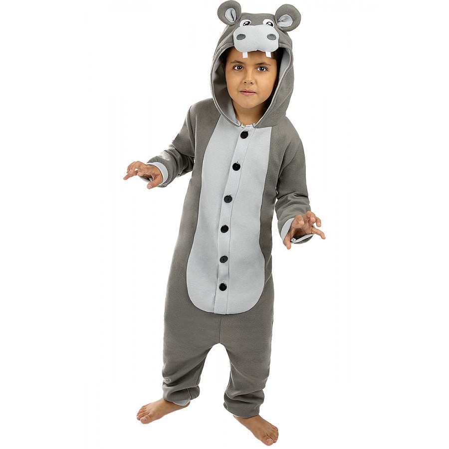 Детски костюм onesie  хипопотам