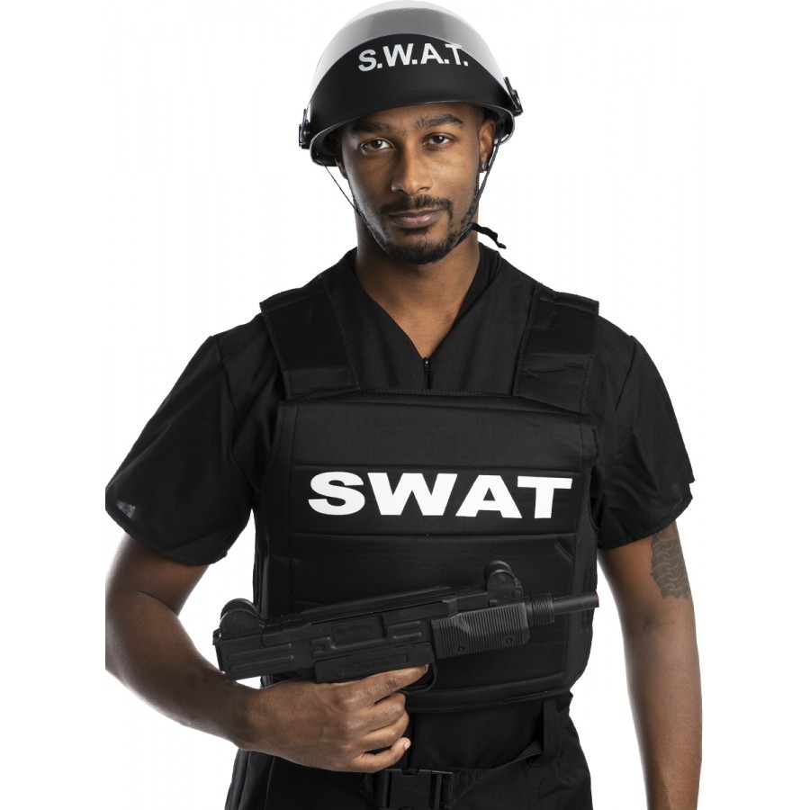 SWAT шлем за възрастни в черен цвят SWAT шлем за възрастни в черен цвят