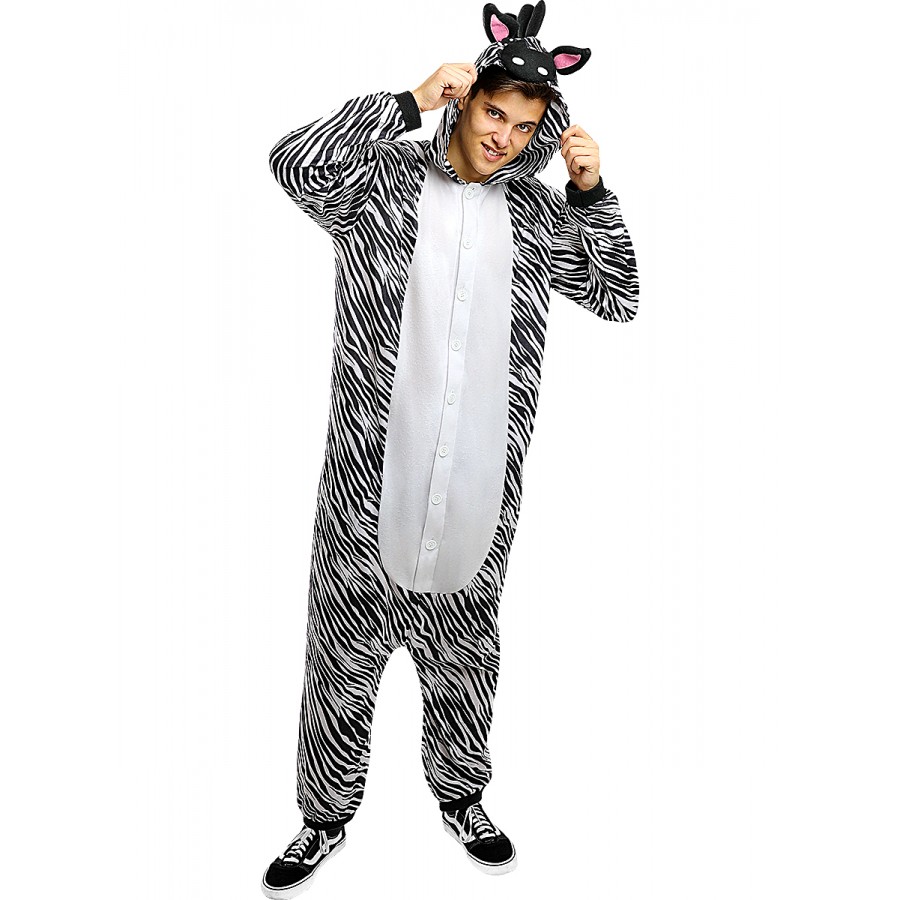 Костюм onesie  зебра