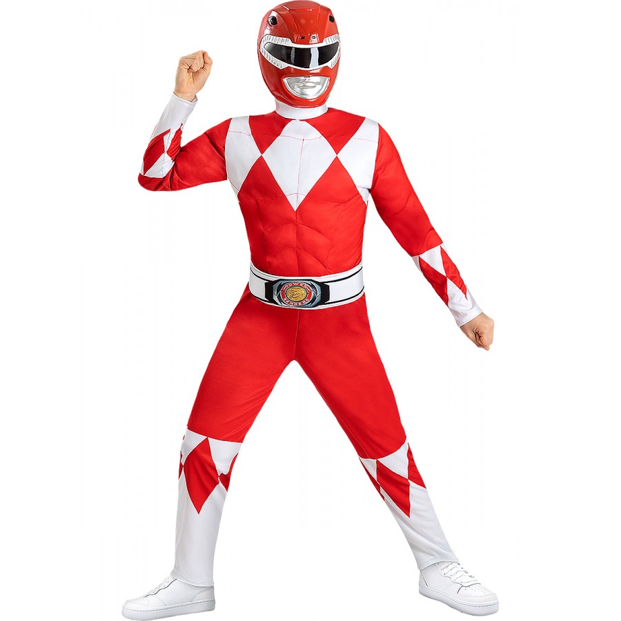 Червена Маска За Деца Power Ranger Червена Маска За Деца Power Ranger