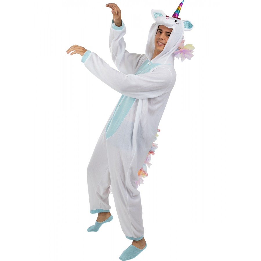 Костюм onesie  бял еднорог