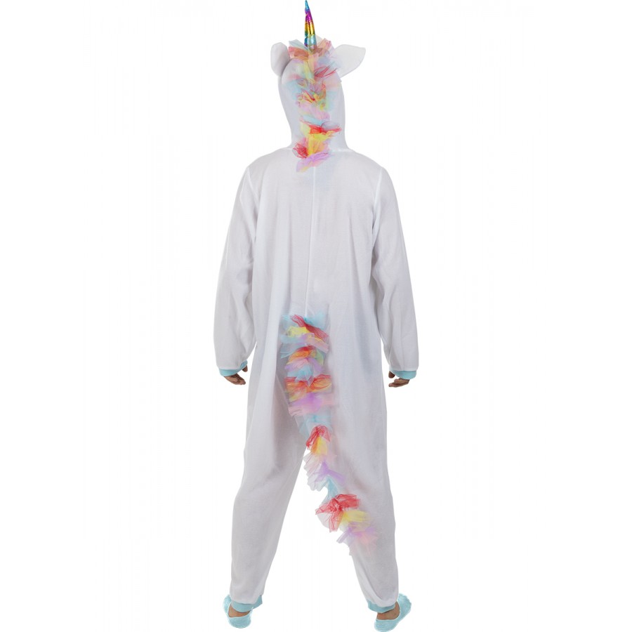 Костюм onesie  бял еднорог