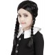 Wednesday Addams Перука за момичета - Семейство Addams