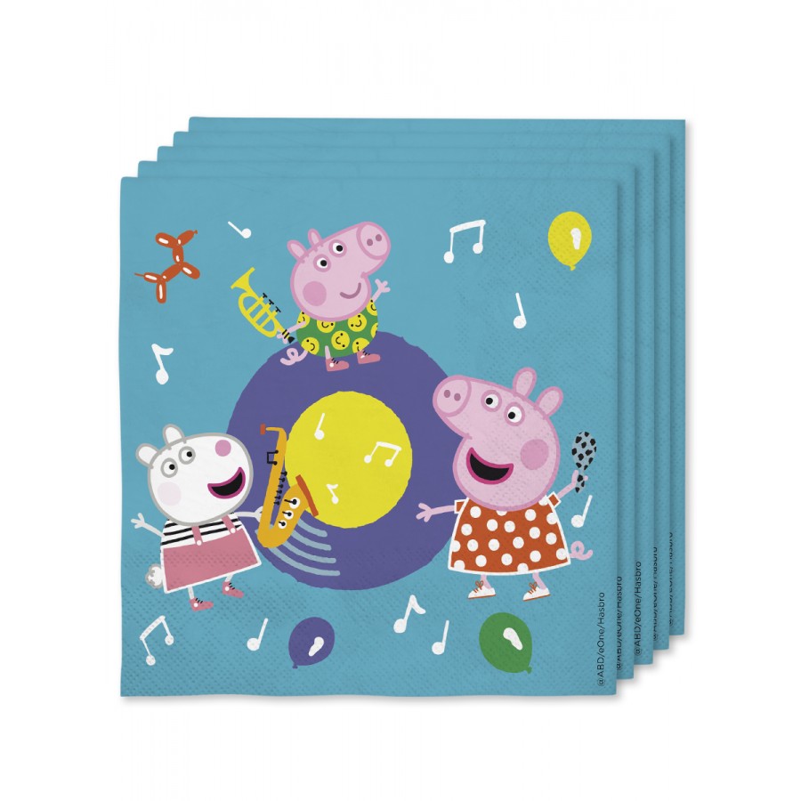 16 салфетки - Peppa Pig 33 x 33 см