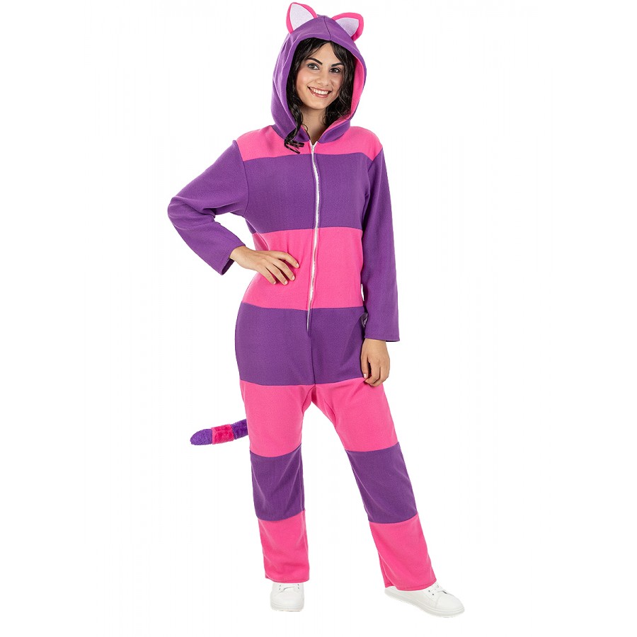 Костюм Onesie Cheshire Cat за възрастни