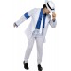 Костюм на Майкъл Джексън – Smooth Criminal Мъж облечен в бял костюм на Майкъл Джексън Smooth Criminal с шапка и сако