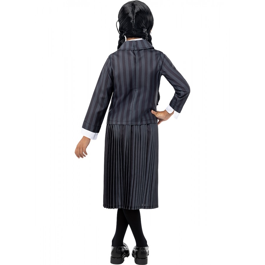 Костюм на Сърдитата дъщеря Wednesday Addams за момиче Костюм на Сърдитата дъщеря Wednesday Addams за момиче
